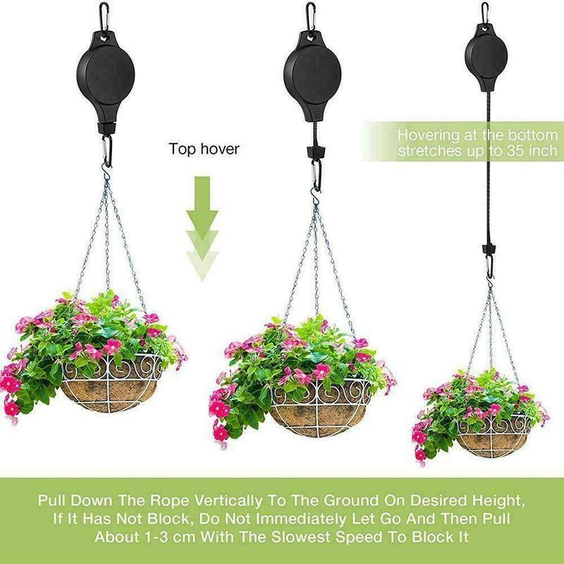 خطاف تعليق نباتات قابل للتعديل - مراجعة Gardening Tools Basket وسعره