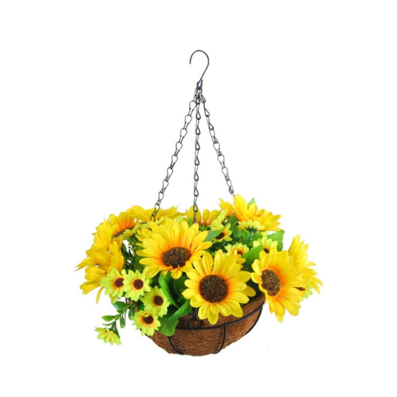 زهور صناعية معلقة في سلة لتزيي - مراجعة Gardening Tools Basket وسعره