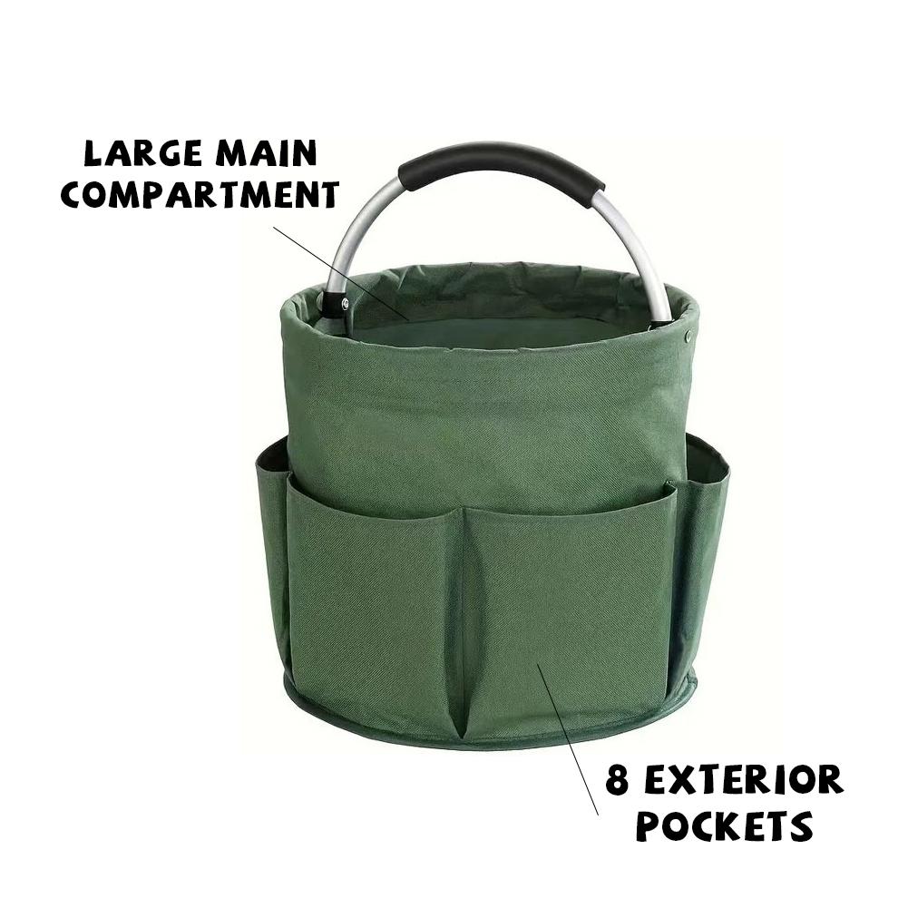 حقيبة تخزين متعددة الجيوب كبير - مراجعة Gardening Tools Basket وسعره