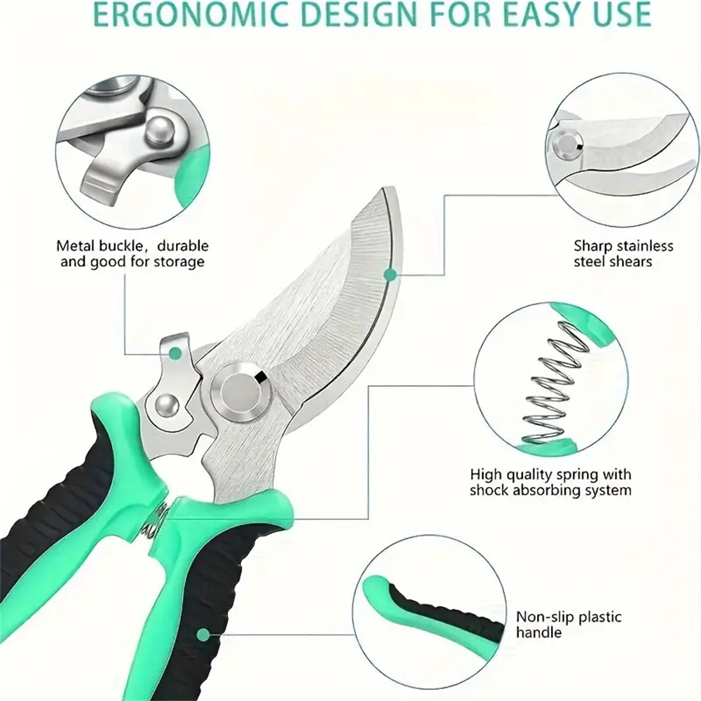 مقص تقليم من الفولاذ المقاوم ل - مراجعة Gardening Tools Bag وسعره