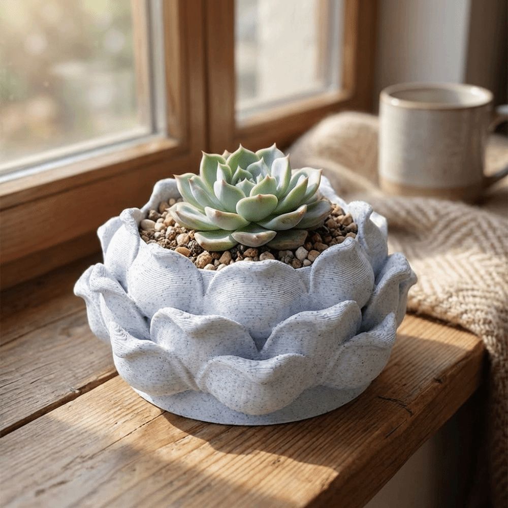 وعاء نباتات عصارية على شكل زهر - مراجعة Vertical Wall Planter وسعره